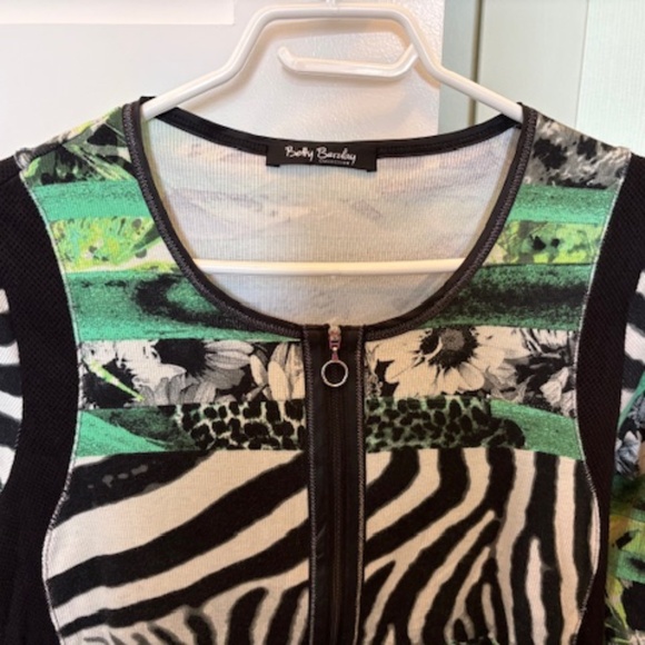 Betty Barclay Collection sz M Women's top multicolour floral & animal print - Picture 4 of 16